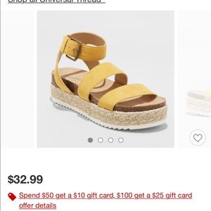 Target brand yellow platforms